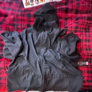 Ladies Black Hooded Jacket